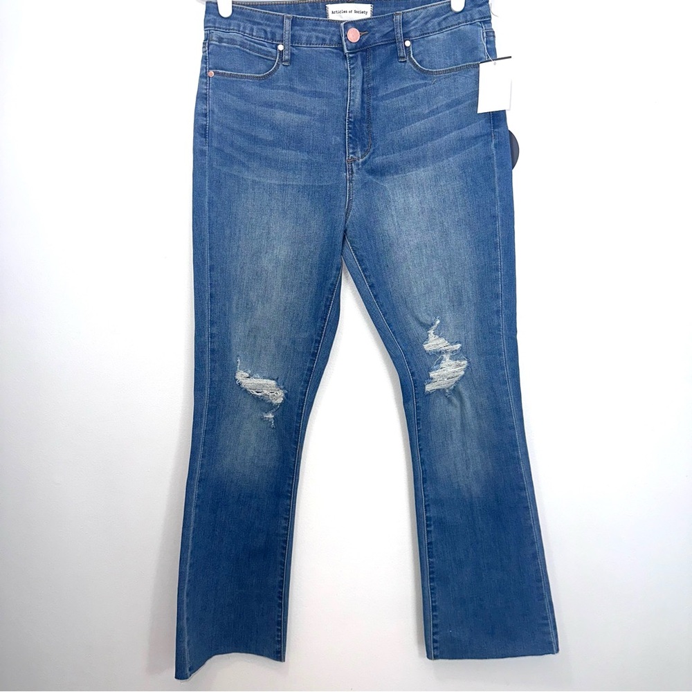 Articles of Society Jeans High Rise Cropped Flare Size 29 NWT